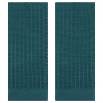 Cotton Hand Towel Set of 2, Solid Waffle Hand Towels, Soft Absorbent Towels for Bathroom, 14"x30"