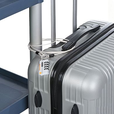 4 Digit Combination Lock with Security Cable, 1 Set Outdoor Padlock 3Ft Steel Lock Chain