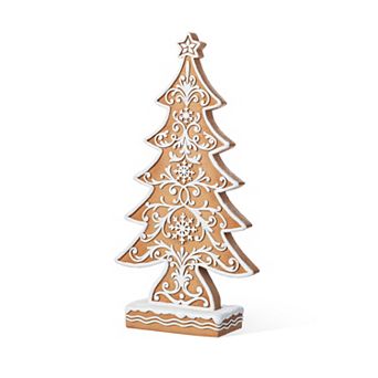 Glitzhome 14.5"H Resin Christmas Tree Table Decor
