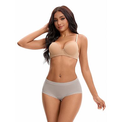 Women's High Rise Modal Underpants Full Coverage Soft Briefs Underwear