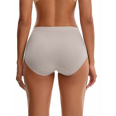 Women's High Rise Modal Underpants Full Coverage Soft Briefs Underwear