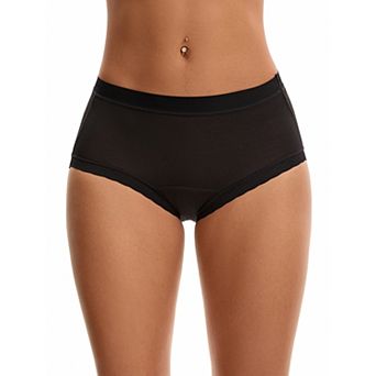 Women's High Rise Modal Underpants Full Coverage Soft Briefs Underwear