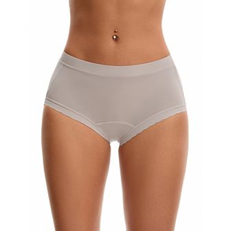 Women's High Rise Modal Underpants Full Coverage Soft Briefs Underwear