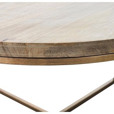 Renwil Liana ANTIQUE BRASS ODD SHAPE COFFEE TABLE
