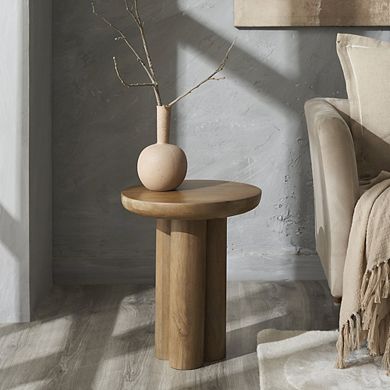 Renwil Honey Side Table In Beige Color