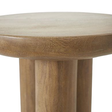 Renwil Honey Side Table In Beige Color
