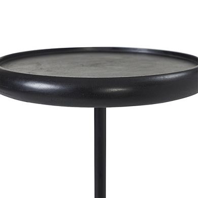 Renwil Hull Side Table In Black Color