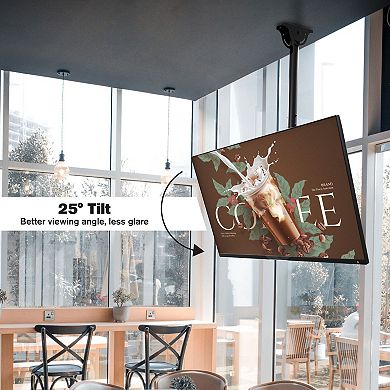 ProMounts Tilt and Swivel Ceiling TV Mount 37-90 Inch Screens Holds up to 110Lbs.