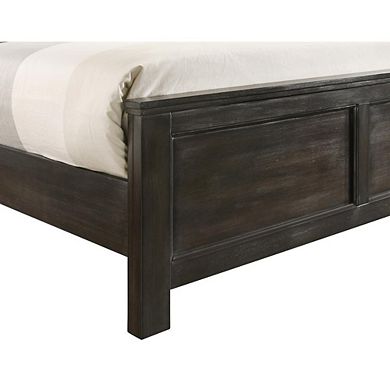 New Classic Furniture Furniture Andover Twin Size Solid Wood Bed in Nutmeg