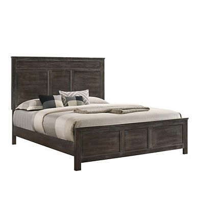 New Classic Furniture Furniture Andover Twin Size Solid Wood Bed in Nutmeg