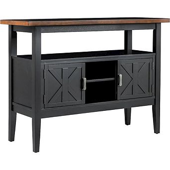 New Classic Furniture Potomac Server-Brown/Black