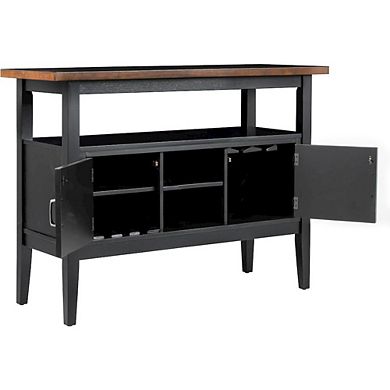 New Classic Furniture Potomac Server-Brown/Black