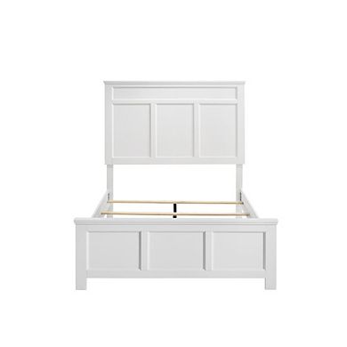 New Classic Furniture Furniture Andover Traditional Full Size Wood Bed in White