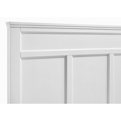 New Classic Furniture Furniture Andover Traditional Full Size Wood Bed in White