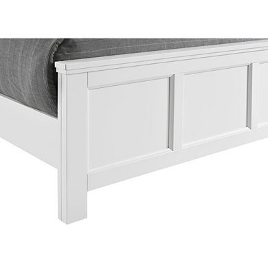 New Classic Furniture Furniture Andover Traditional Full Size Wood Bed in White