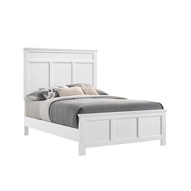 New Classic Furniture Furniture Andover Traditional Full Size Wood Bed in White