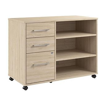 Hustle Office Storage Cabinet in Natural Elm