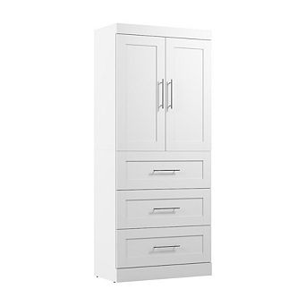 Bush Business Furniture Pur 36W Wardrobe with Drawers