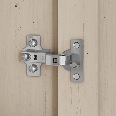 Bush Furniture Salinas Kitchen Pantry Cabinet with Doors, Antique White