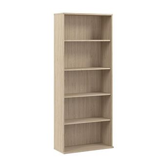 Hustle Tall 5 Shelf Bookcase in Natural Elm