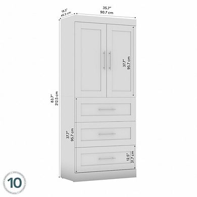 Bush Business Furniture Pur 25W Closet Shoe Organizer