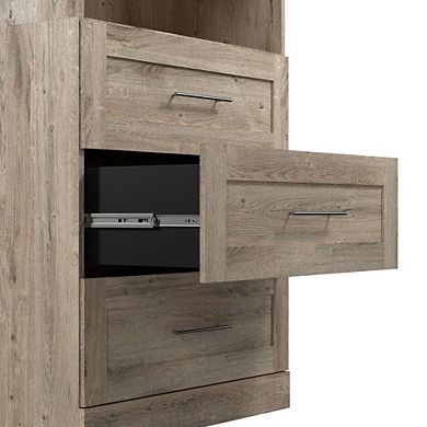 Bestar Pur 86W Closet Organizer System
