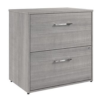 Hustle 2 Drawer Lateral File Cabinet in Platinum Gray