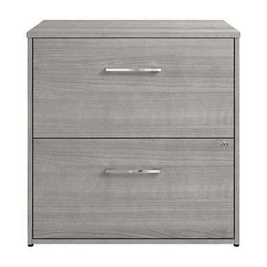 Hustle 2 Drawer Lateral File Cabinet in Platinum Gray