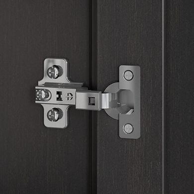 Bush Furniture Salinas Bathroom Storage Cabinet with Doors Vintage Black