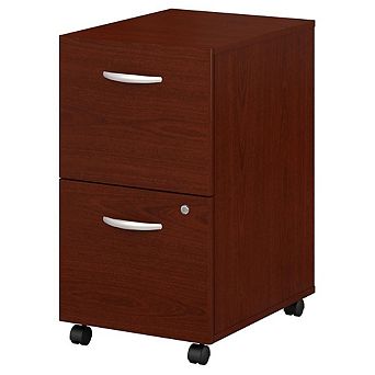 Bush Business Furniture Series C 2 Drawer Mobile File Cabinet in Mahogany - Assembled