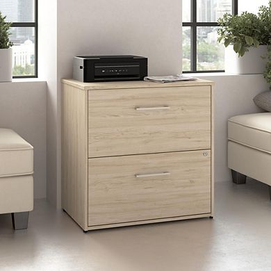 Hustle 2 Drawer Lateral File Cabinet in Natural Elm