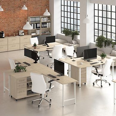 Hustle 2 Drawer Lateral File Cabinet in Natural Elm