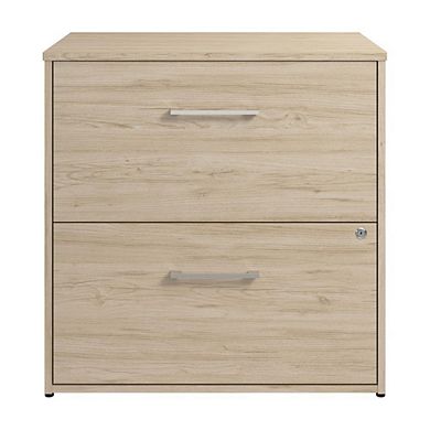 Hustle 2 Drawer Lateral File Cabinet in Natural Elm