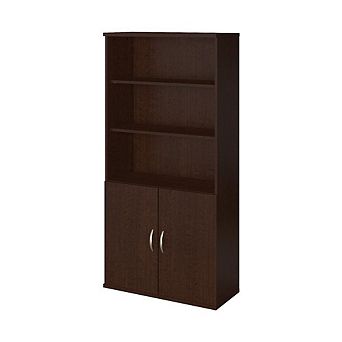 Bush Business Furniture Series C Elite 36W 5 Shelf Bookcase with Doors