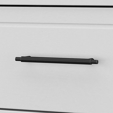 Bush Furniture Key West Tall Narrow Bookcase Cabinet White Ash