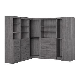 Bestar Pur 161W Walk-In Closet Organizer System