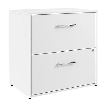 Hustle 2 Drawer Lateral File Cabinet in White