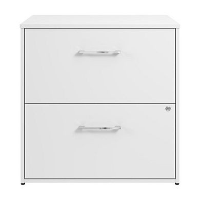 Hustle 2 Drawer Lateral File Cabinet in White