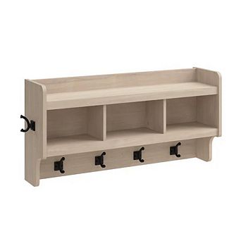 Bush Furniture Woodland 40W Hall Tree with Coat Hooks