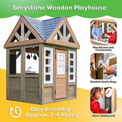 KidKraft Greystone Outdoor Playhouse