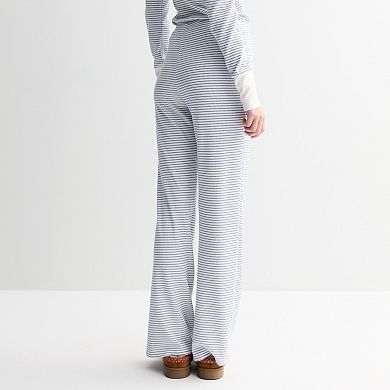 Juniors' Pink Republic Waffle Lounge Pants