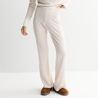 Juniors' Pink Republic Waffle Lounge Pants