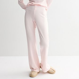 Juniors' Pink Republic Waffle Lounge Pants