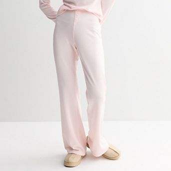 Juniors' Pink Republic Waffle Lounge Pants
