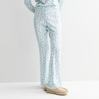 Juniors' Pink Republic Pointelle Lounge Pants