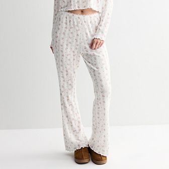 Juniors' Pink Republic Pointelle Lounge Pants