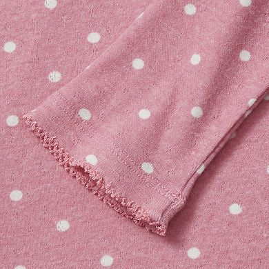 Girls 2-16 Lands' End Long Sleeve Pointelle Knit Shirt
