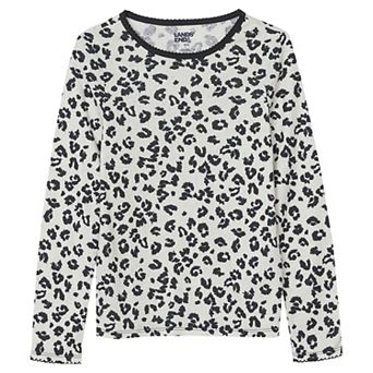 Girls 2-16 Lands' End Long Sleeve Pointelle Knit Shirt