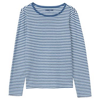 Girls 2-16 Lands' End Long Sleeve Pointelle Knit Shirt