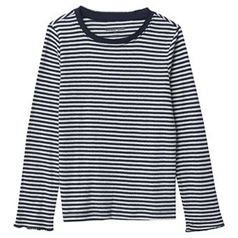 Girls 2-16 Lands' End Long Sleeve Pointelle Knit Shirt